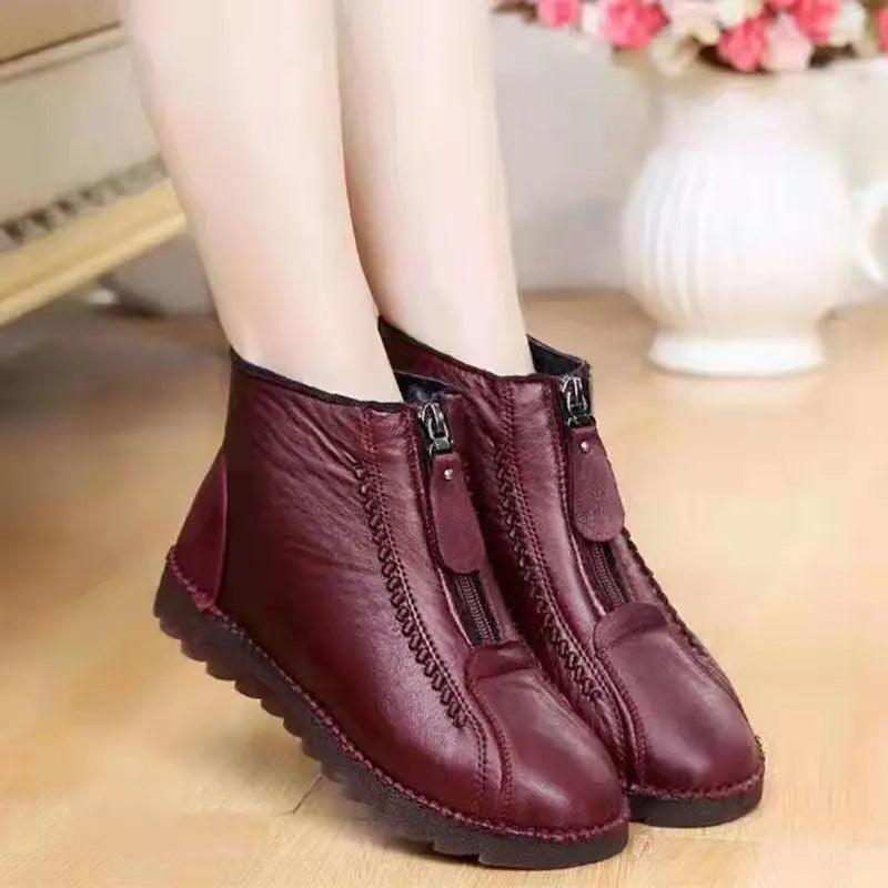Women Flat Winter Casual Ankle Boots - Ankle Boots - LeStyleParfait