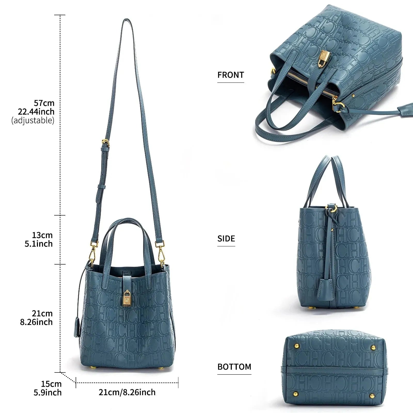 Women Handbag Embossed Tote Bag - Tote Bag - LeStyleParfait