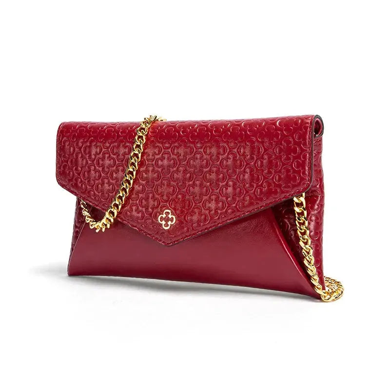Women Leather Envelope Clutch Bag - Envelope Clutch Bag - LeStyleParfait