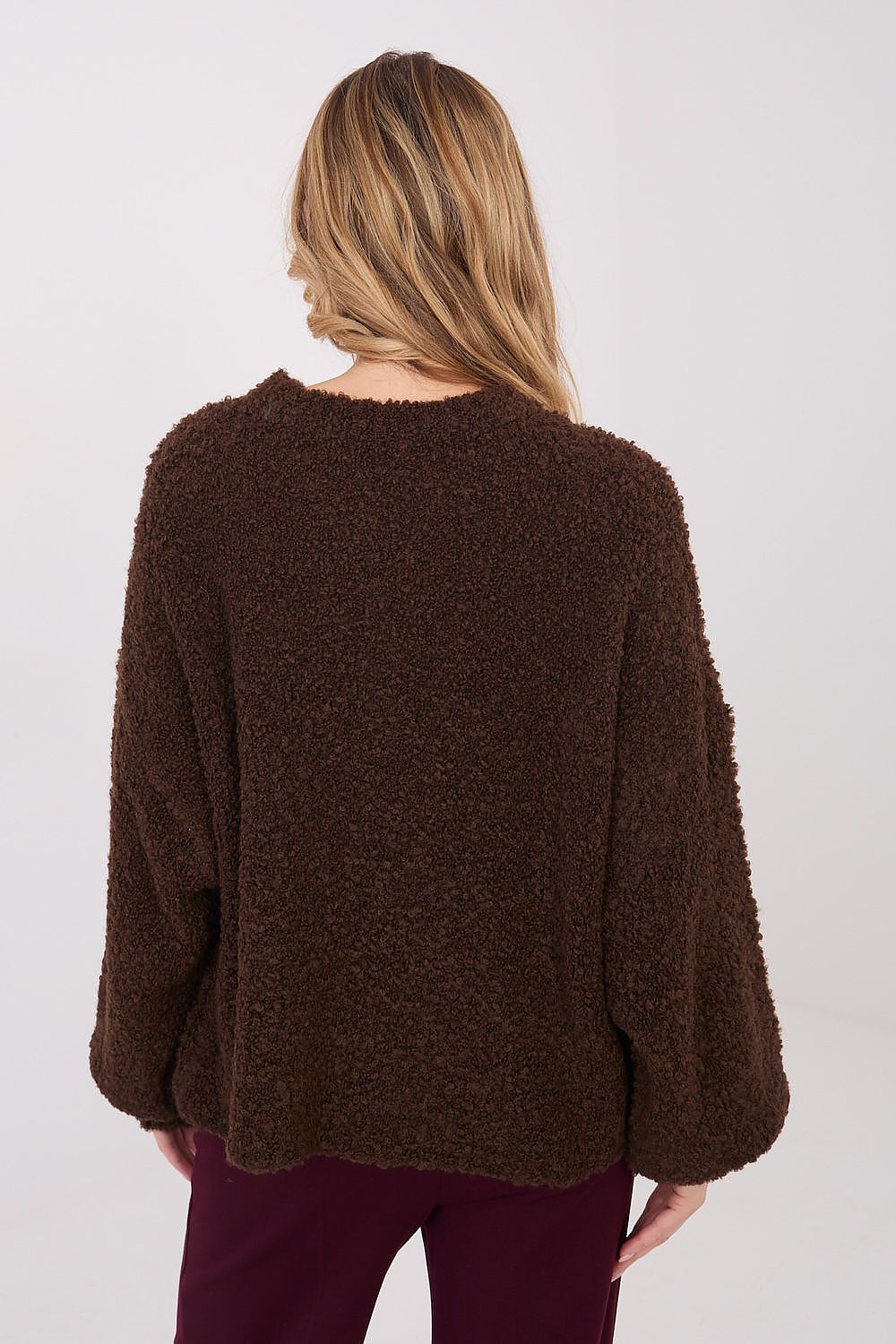 Women Oversized Wool Blend Sweater-Women's Sweater-LeStyleParfait