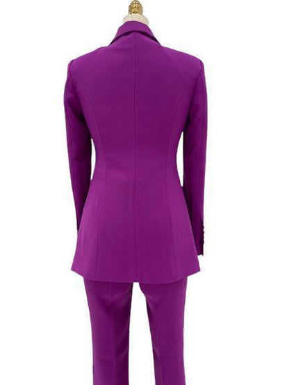 Women Pantsuit, Two Piece Suit, Rose - Women Pant Suit - LeStyleParfait