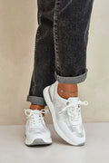 Women Perforated Platform Sneakers Breathable Travel Casual Shoes-women sneakers-LeStyleParfait