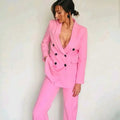 Women Pink Pantsuits - Pantsuit - LeStyleParfait