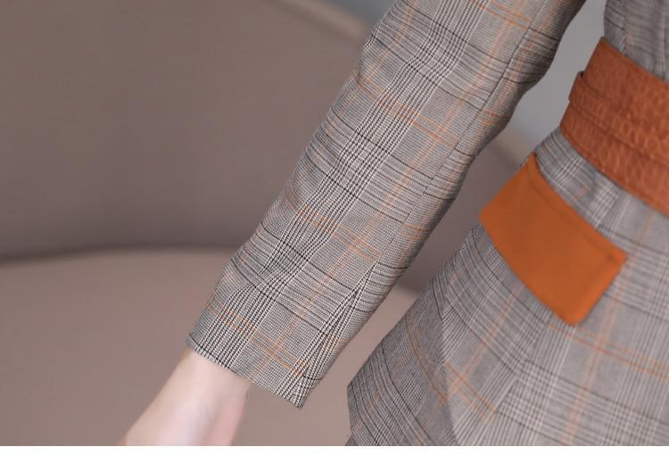 Women Plaid Capri Pantsuits - Women Pant Suit - LeStyleParfait