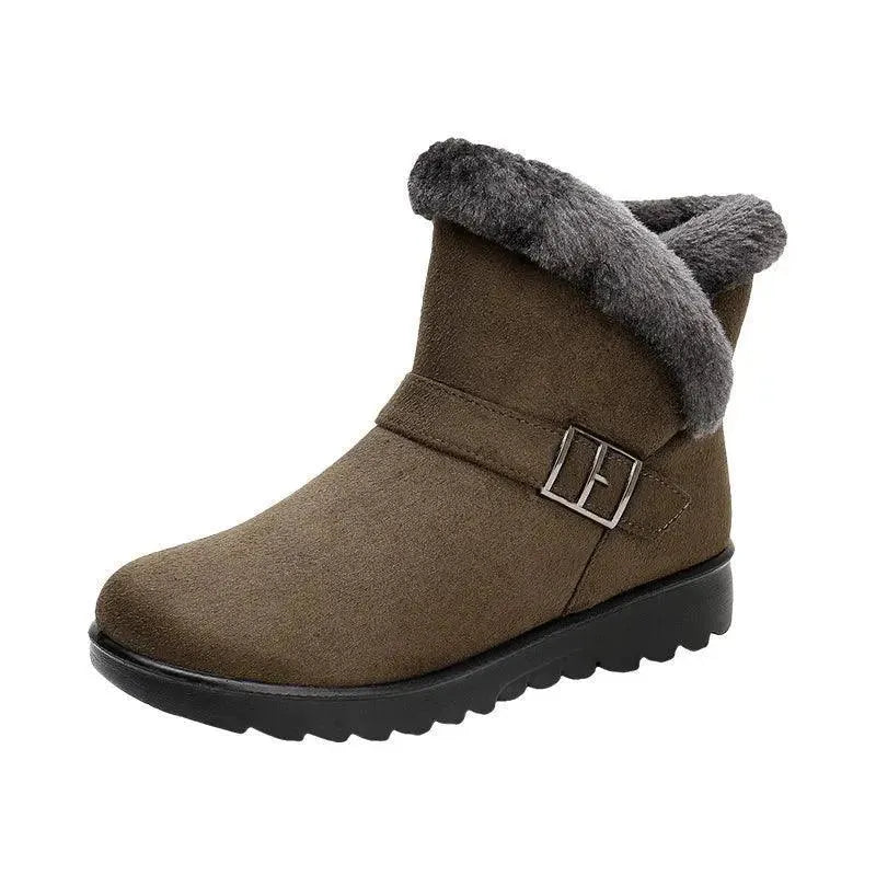 Women Plush Snow Boots - Ankle Boots - LeStyleParfait