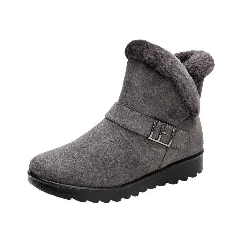 Women Plush Snow Boots - Ankle Boots - LeStyleParfait