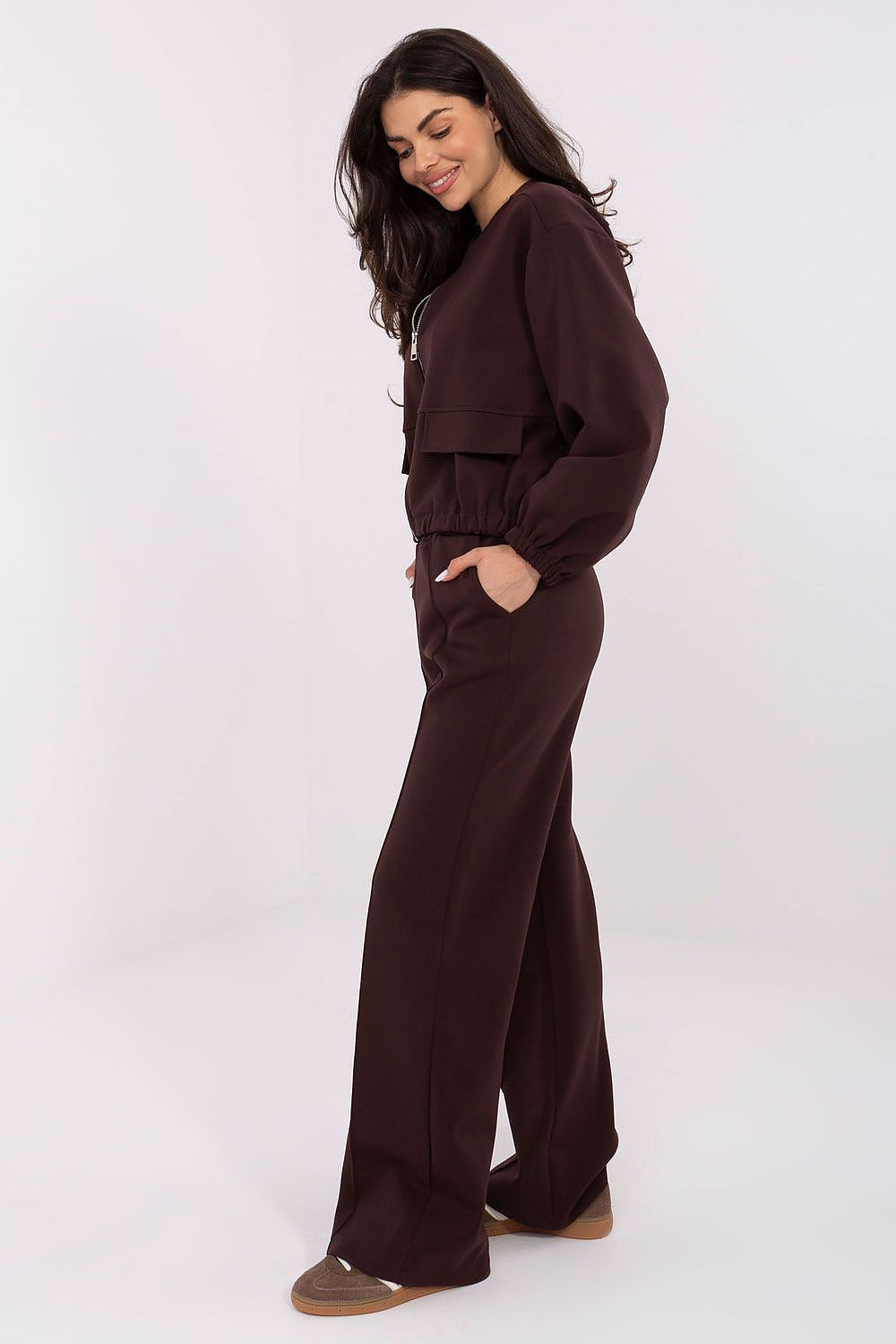 Women Regular Plain-Solid Zip-Up Sweatshirt Essential Fit-Women Sweatshirt-LeStyleParfait