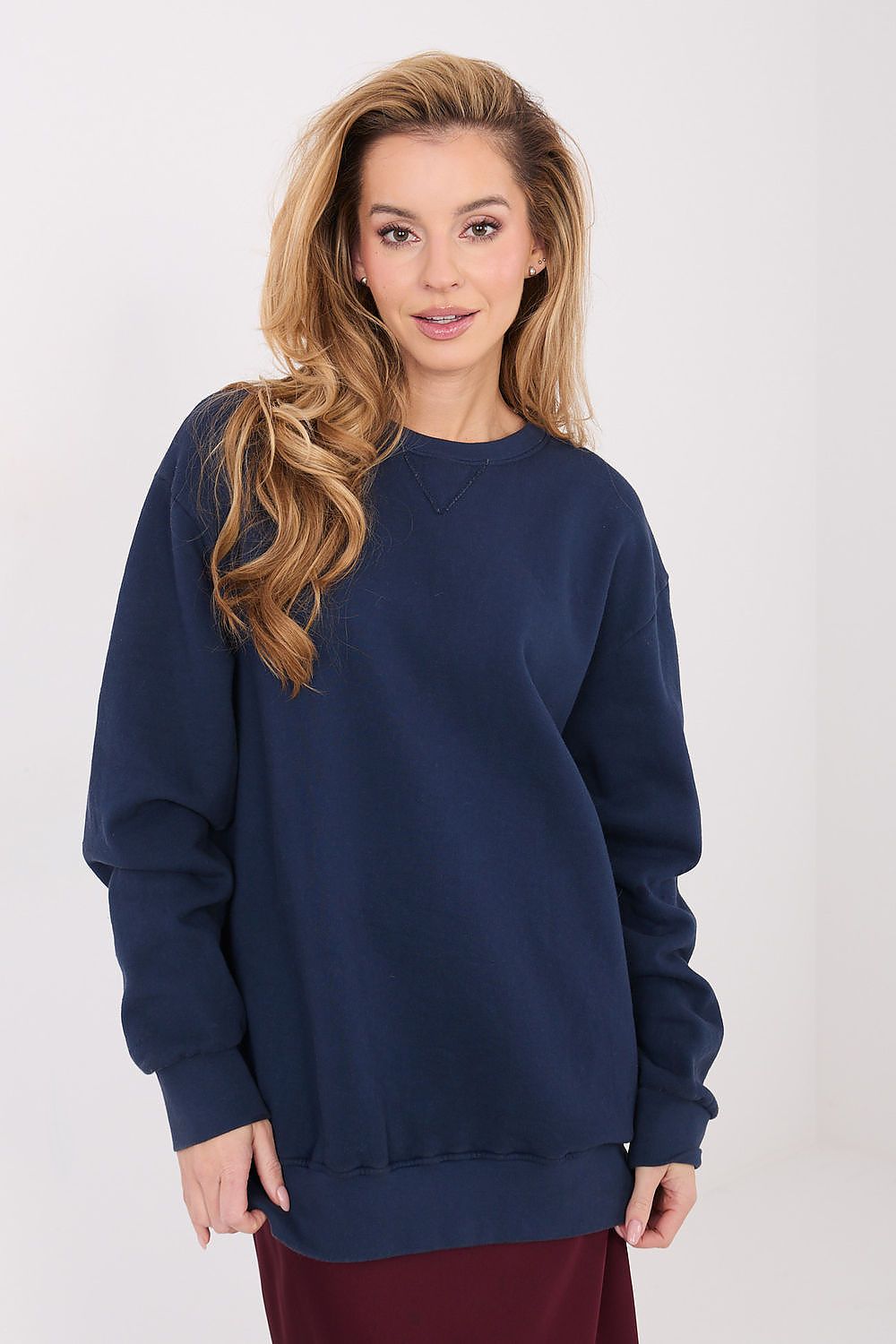 Women Relaxed Plain-Solid Plain Sweatshirt Essential Style-Women Sweatshirt-LeStyleParfait