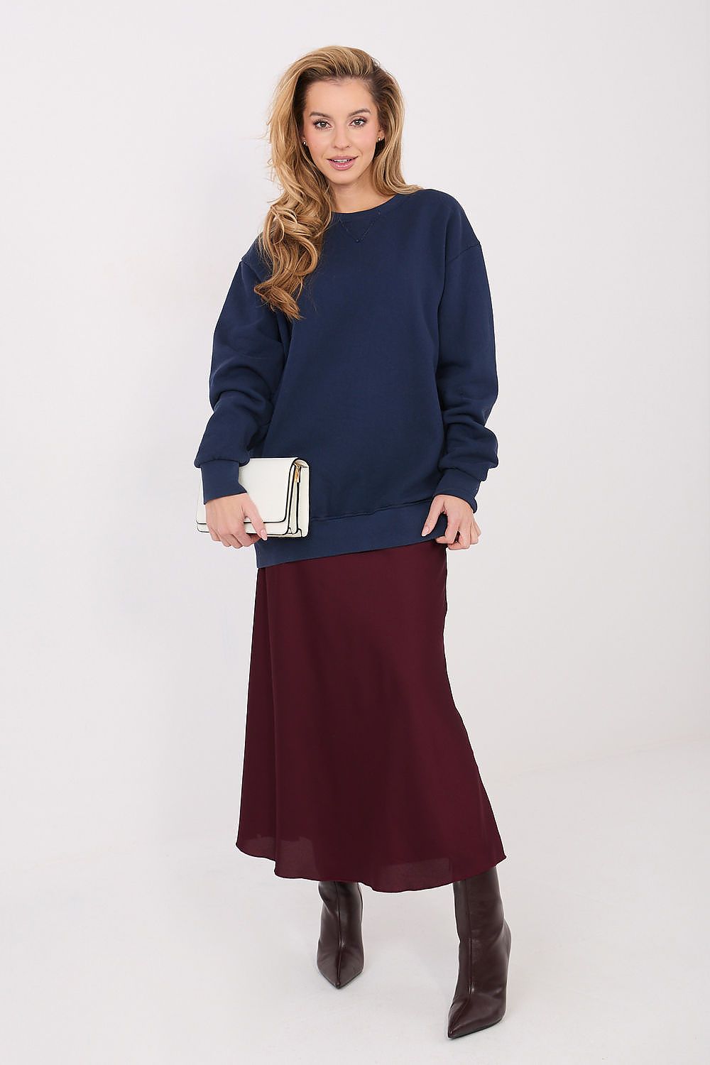 Women Relaxed Plain-Solid Plain Sweatshirt Essential Style-Women Sweatshirt-LeStyleParfait