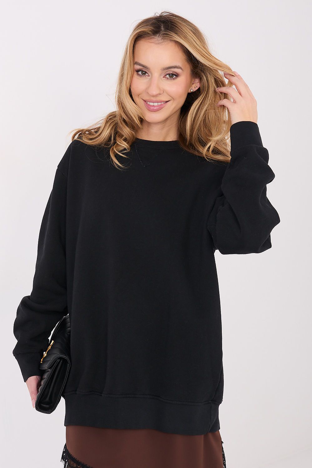 Women Relaxed Plain-Solid Plain Sweatshirt Essential Style-Women Sweatshirt-LeStyleParfait