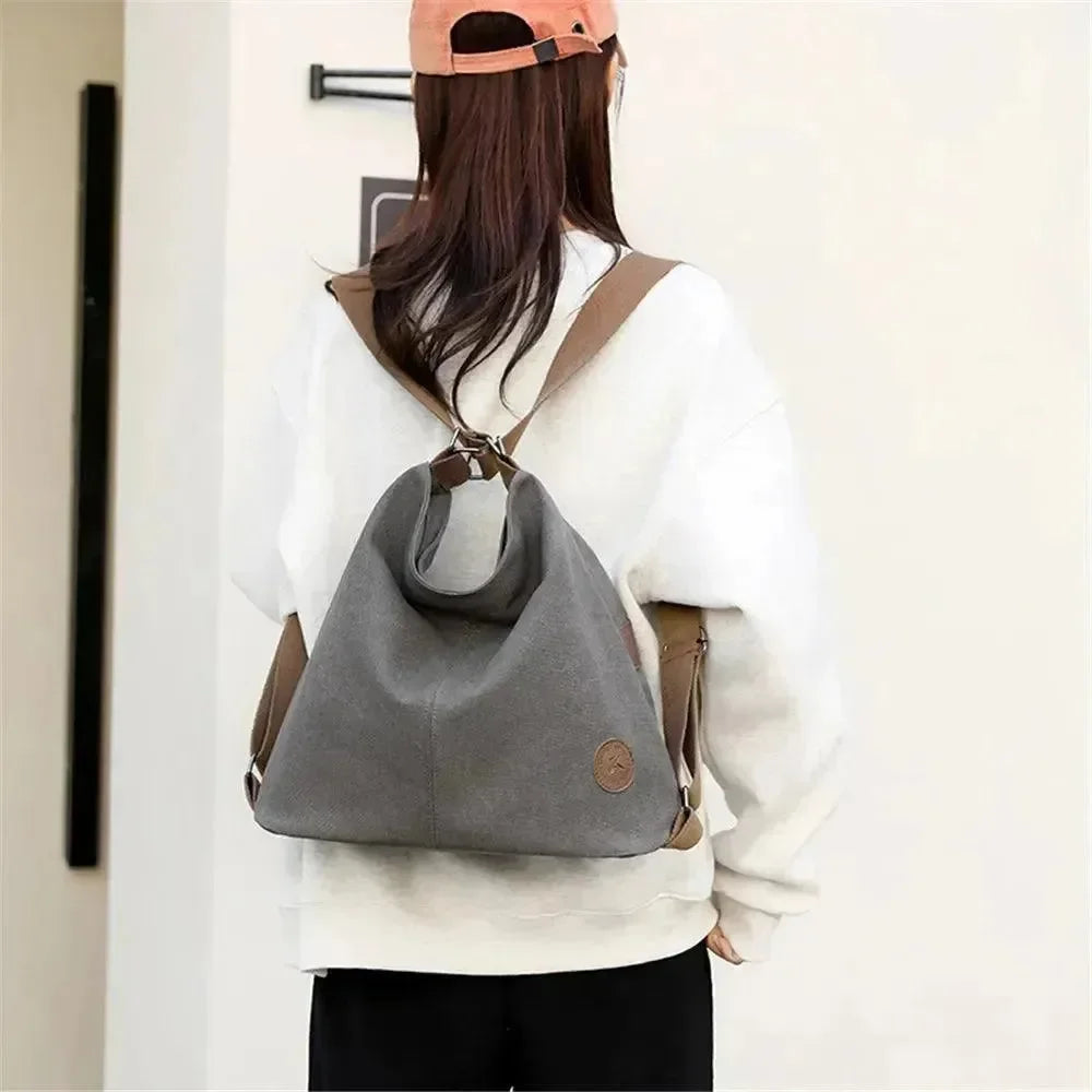 Women's Designer Canvas Backpack - Backpack - LeStyleParfait