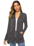 Women’s Lightweight Longline Cardigan Sweater – V-Neck