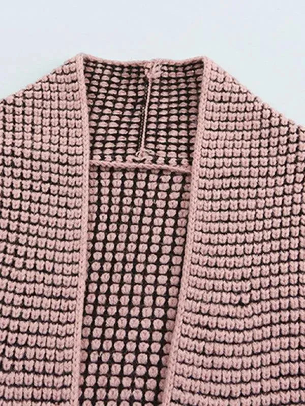 Women’s Textured Longline Cardigan Sweater – V-Neck Slip-On