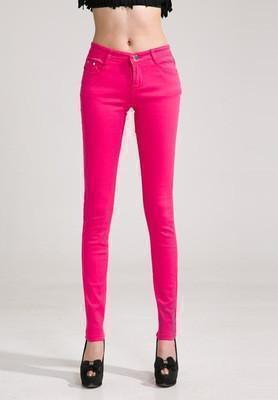 Women Skinny Jeans, Rose - Women Jeans - LeStyleParfait