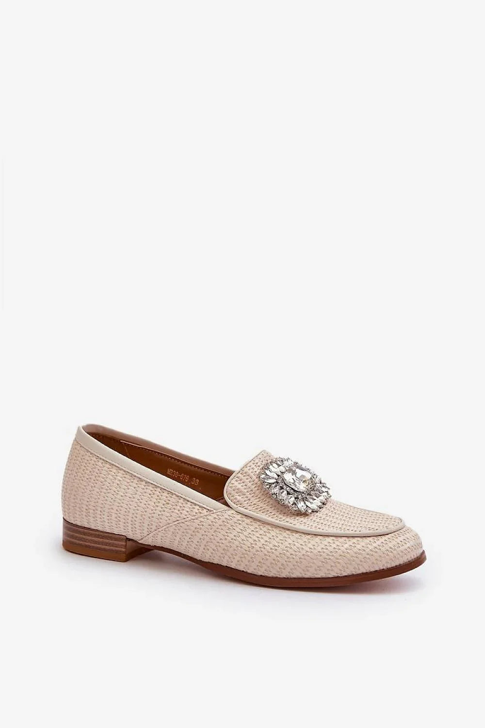 Women’s beige low‑heel moccasin loafers, smart casual women’s loafers from the Women’s Loafers collection