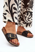 Women’s Cork Platform Buckle Sandals-Women's Sandals-LeStyleParfait