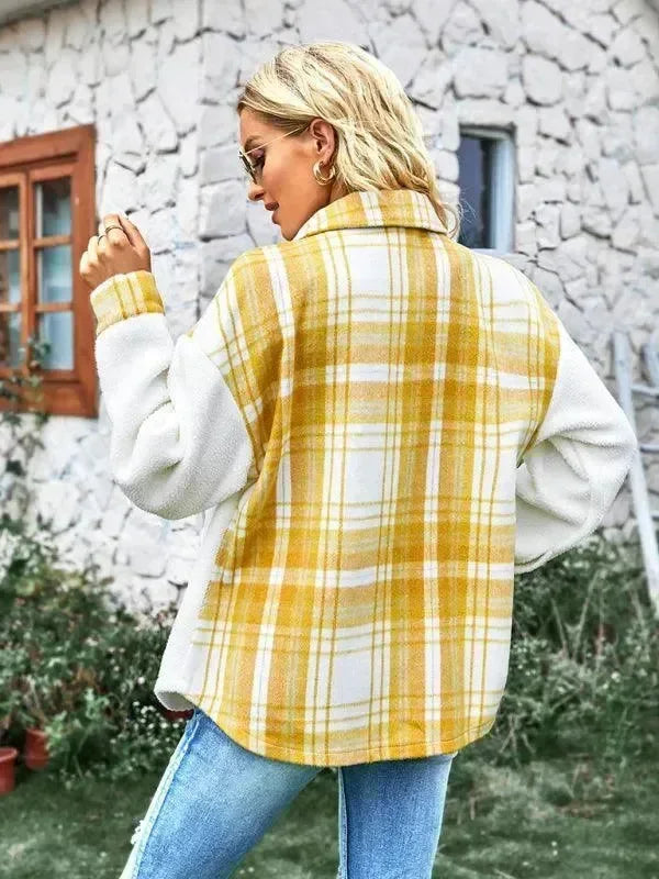Women's Cropped Woolen Shirt-Women's Shirts-LeStyleParfait