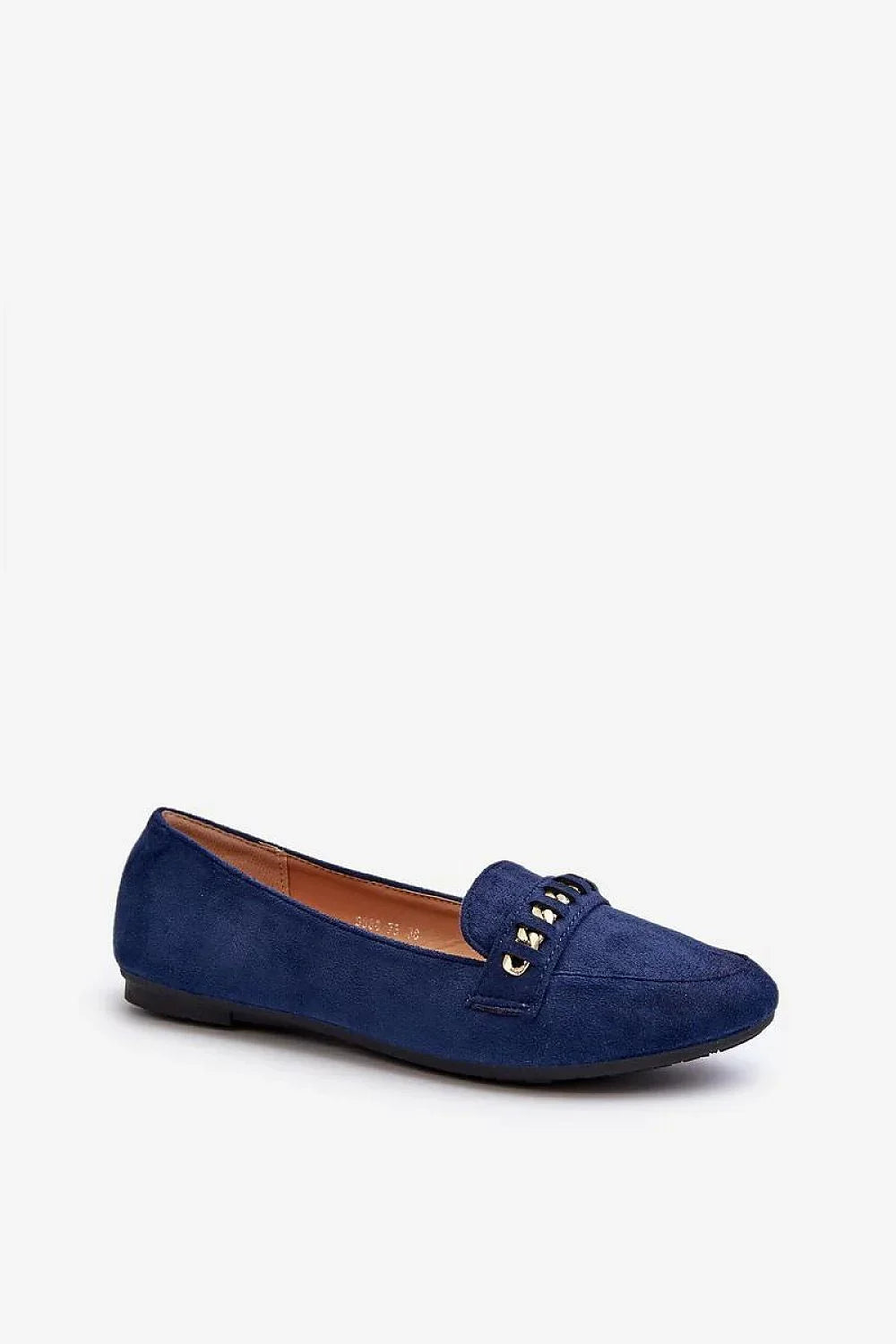 Women’s eco suede chain detail moccasin loafers, vegan women’s moccasin loafers for chic spring–summer looks