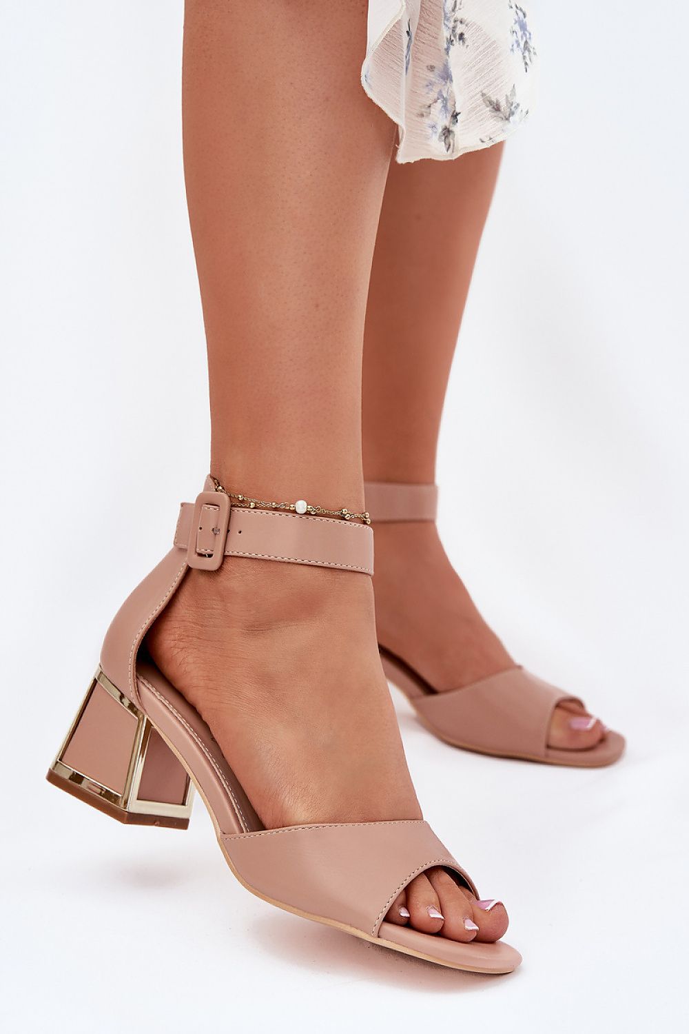 Women’s Evening Block Heel Sandals-Women's Sandals-LeStyleParfait