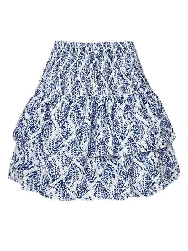 LeStyleParfait Women Skirts Ladies Sexy Pleated Skirt, Mini Skirt Floral Elastic Waist-Floral Pleated Skirt