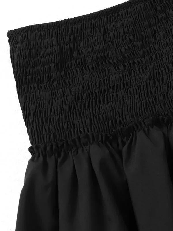 LeStyleParfait Women Skirts Ladies Sexy Pleated Skirt, Mini Skirt Floral Elastic Waist-Floral Pleated Skirt