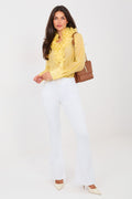 Women's Flare Jeans - White High Waist Stretch Denim-Straight Leg Jeans-LeStyleParfait