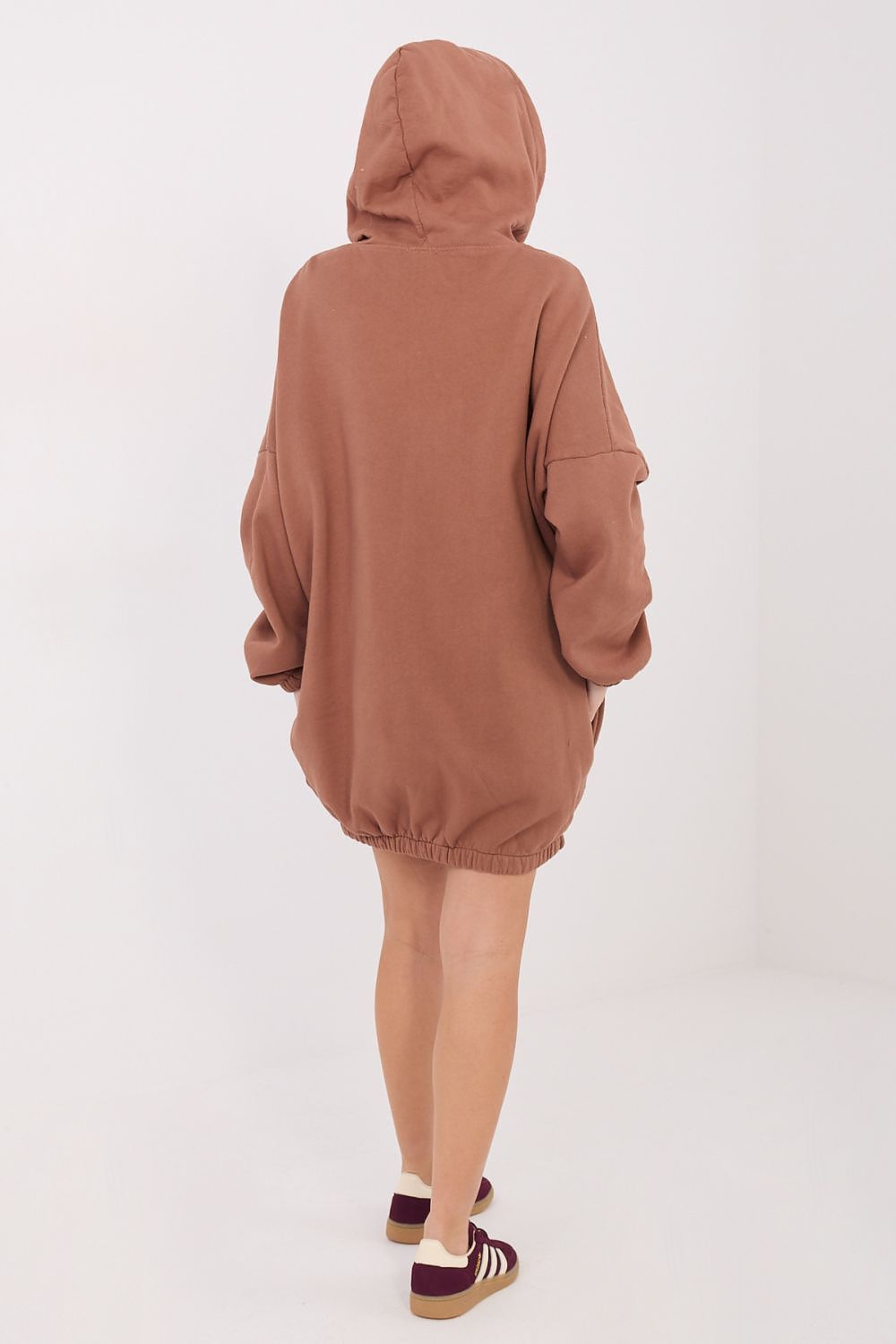 Women's Oversized Sweatshirt Dress — Grey-LeStyleParfait