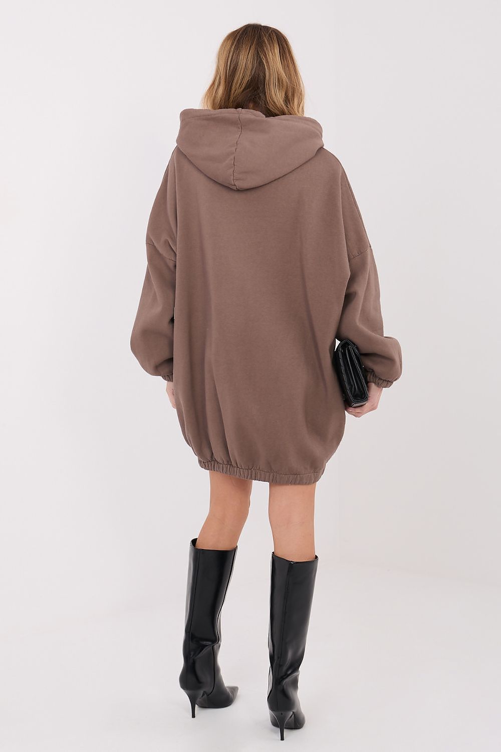Women's Oversized Sweatshirt Dress — Grey-LeStyleParfait