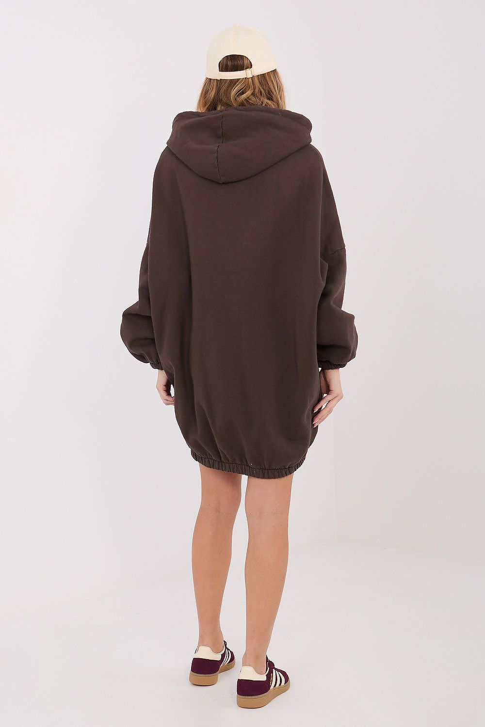 Women's Oversized Sweatshirt Dress — Grey-LeStyleParfait