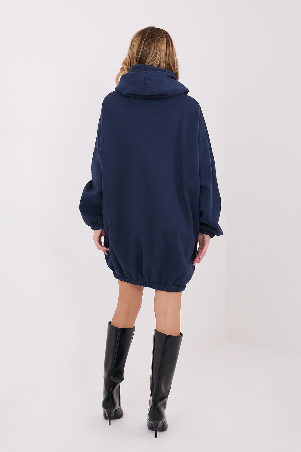 Women's Oversized Sweatshirt Dress — Grey-LeStyleParfait
