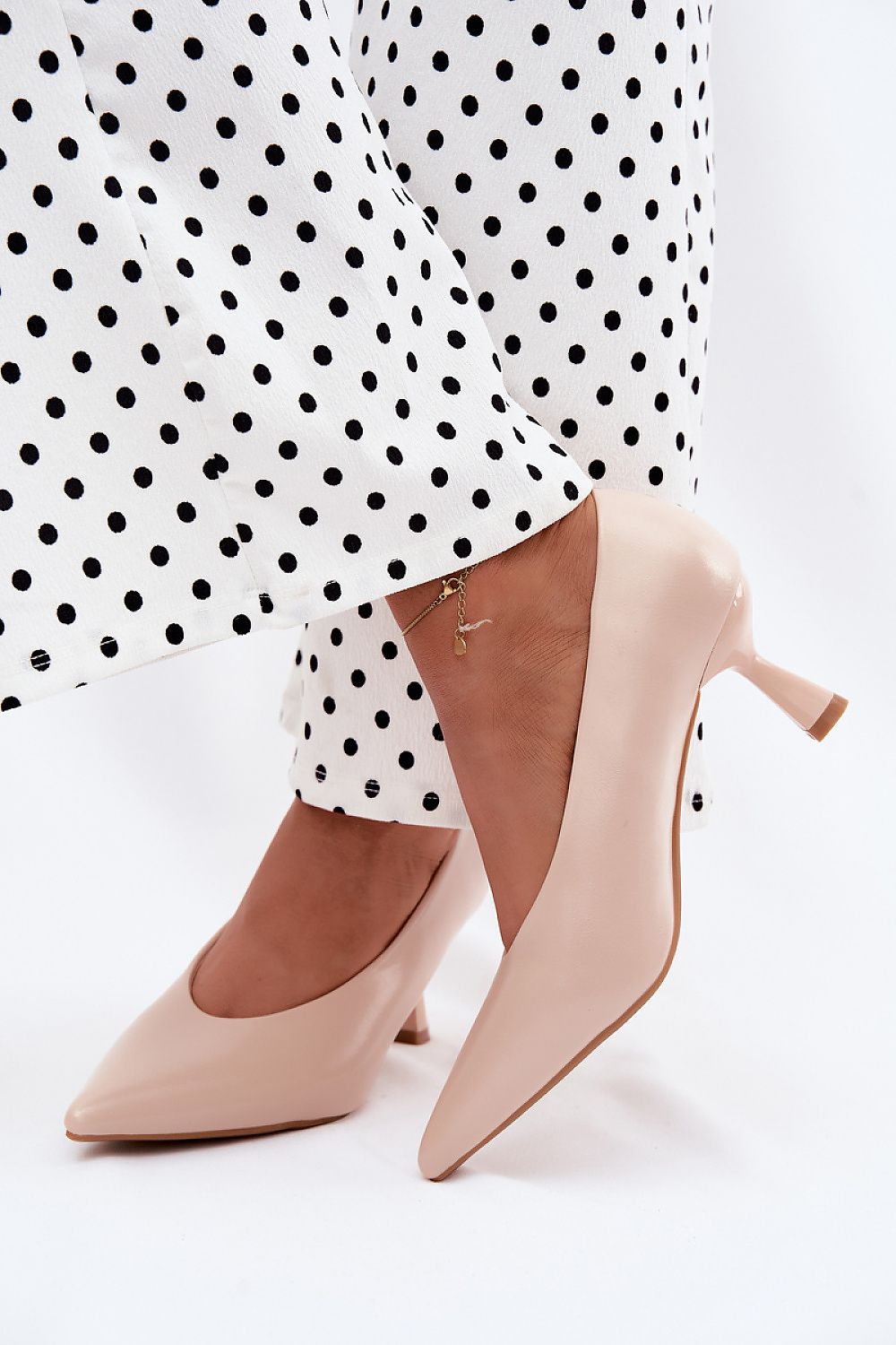 Women's Pointed Toe Mid Heel Pumps-Pumps Shoes-LeStyleParfait