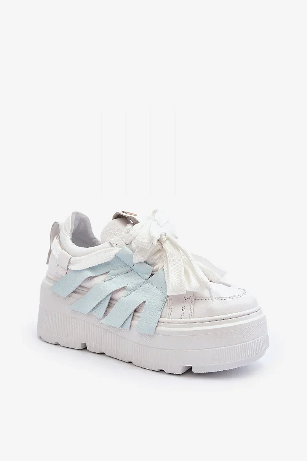 Women's Sneakers - Platform Sneakers Shoes - Lace-Up Spring Sneakers-Sneakers-LeStyleParfait