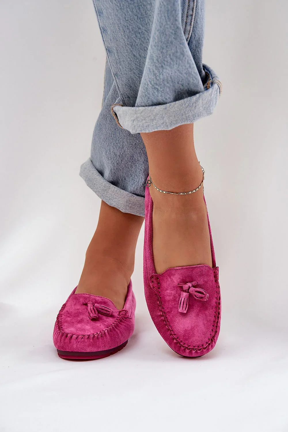 Women’s suede tassel moccasin loafers, classic all season flat women’s moccasin loafers