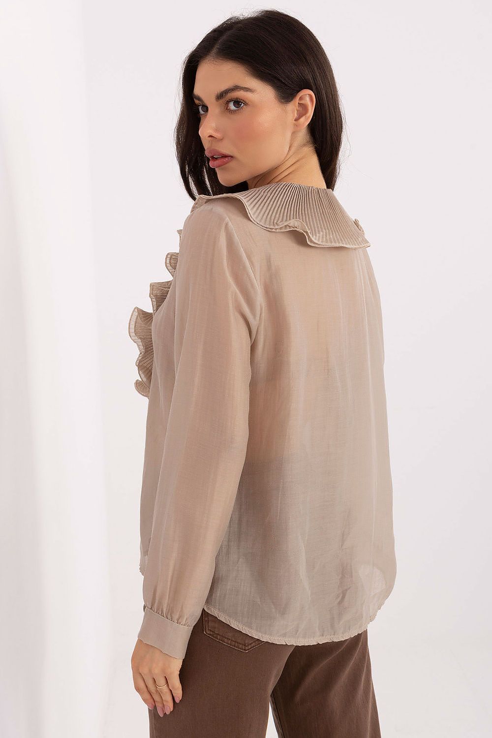 Women's Tencel Classic Shirt — Beige-LeStyleParfait