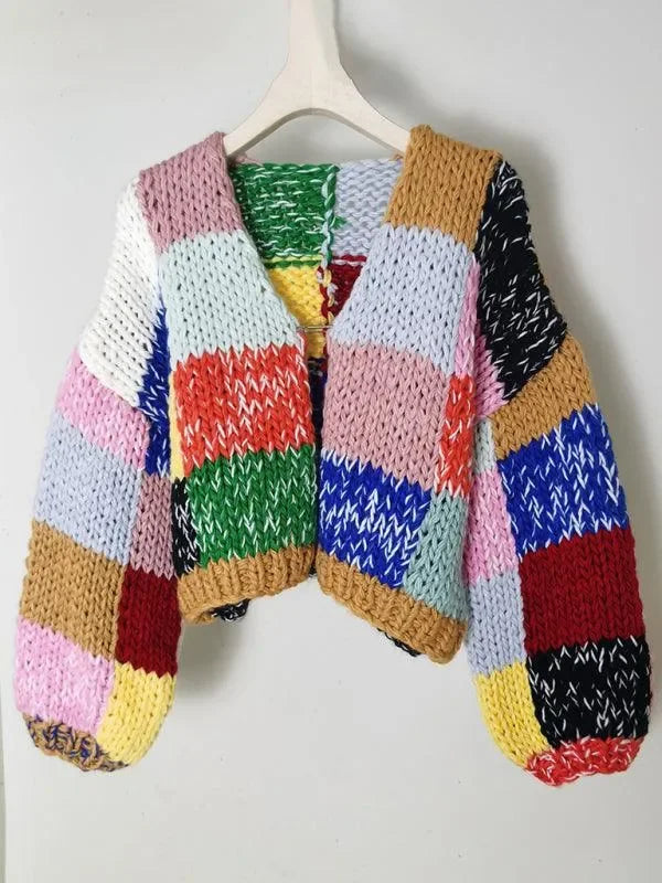 Women's V Neck Button Cardigan Sweater