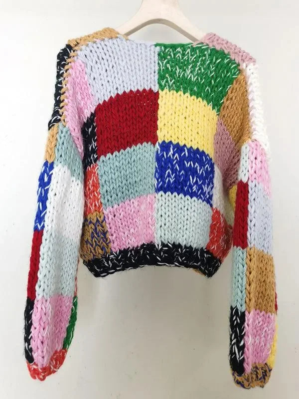 Women's V Neck Button Cardigan Sweater