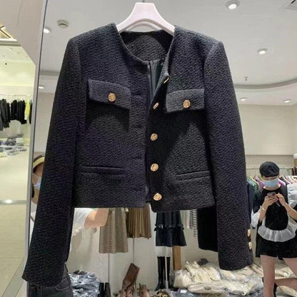 Woolen Tweed Jacket Women - Tweed Blazer - LeStyleParfait
