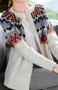 Women’s Crew Neck Cardigan Sweater – Lightweight Spring Knit