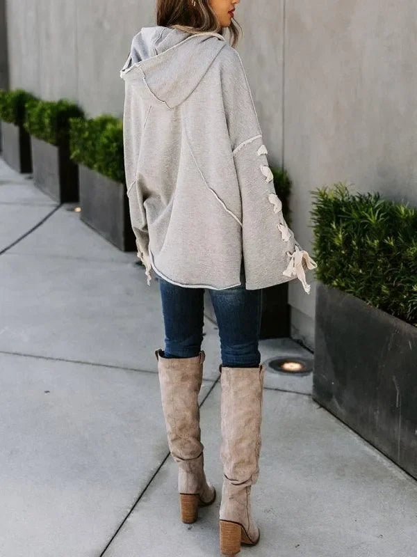 Women's Oversized Mock Neck Knit Sweater