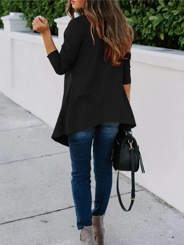 Ladies Solid Windbreaker Versatile Cardigan Sweater - Cardigan Sweater - LeStyleParfait