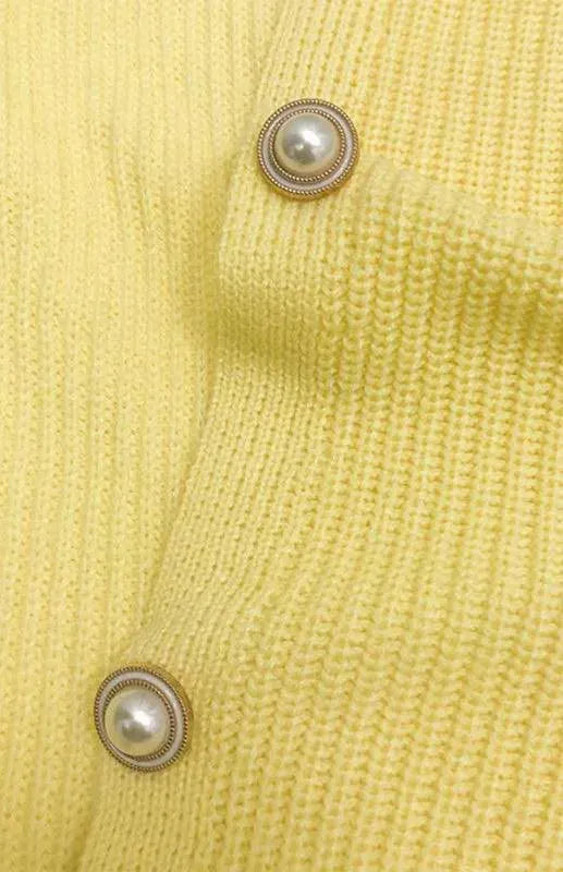 Women’s Casual V-Neck Cardigan Sweater – Candy Color Knit
