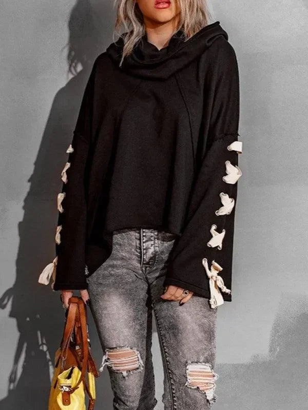 Women's Oversized Mock Neck Knit Sweater